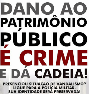PREFEITURA DE CANUDOS CHAMA ATENÇÃO DA POPULAÇÃO PARA CRIME DE PATRIMÔNIO PÚBLICO